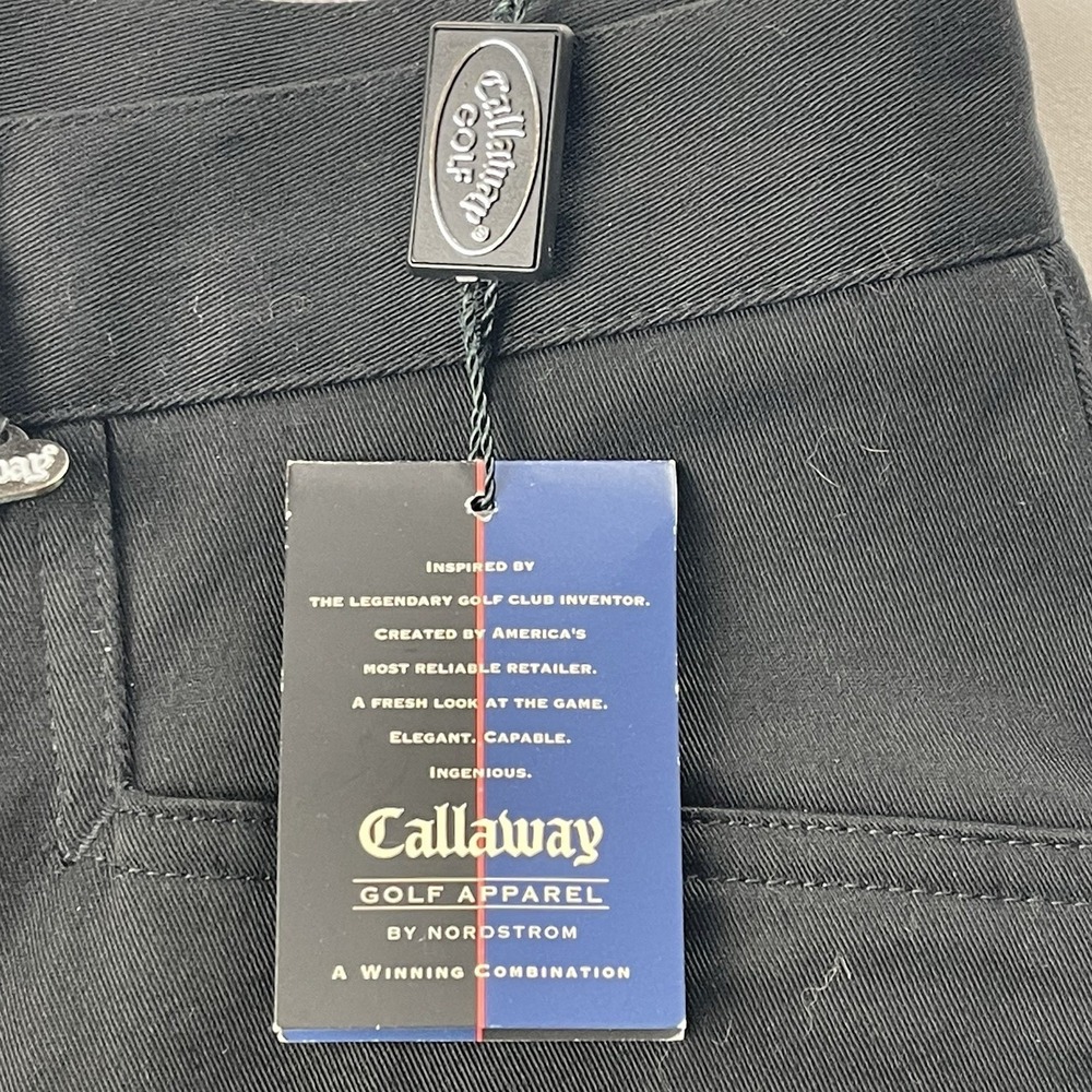 Callaway by Nordstrom CW365 Black‎ Flat Front Women's Golf Shorts Size 12 NWT - Picture 5 of 11